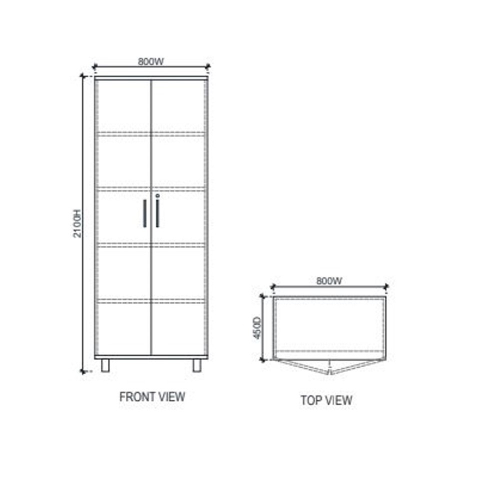 OFFICE WORKSTATION HIGH SWING STORAGE - MCAB SERIES